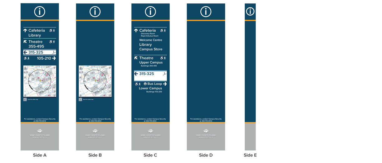 Campus Map Column Design